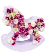 Lavender Floral Rocking Horse