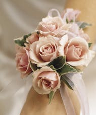 Pink Roses Wrist Corsage