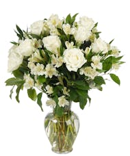 White Flowers - Garden Vase
