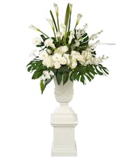 White Flowers - White Urn Tribute