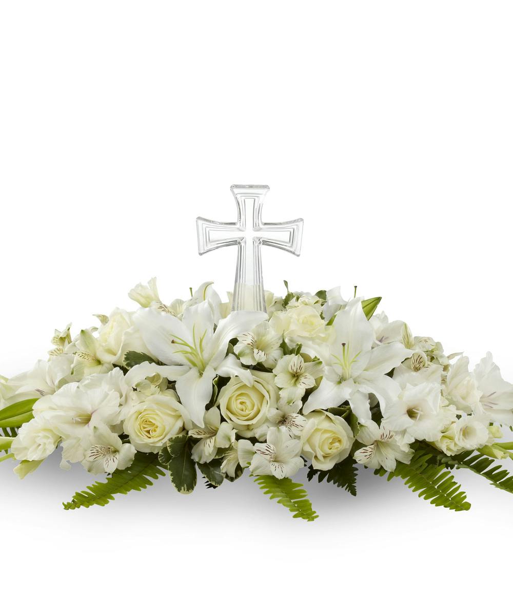 Eternal Light Bouquet with Cross Ital Florist Toronto