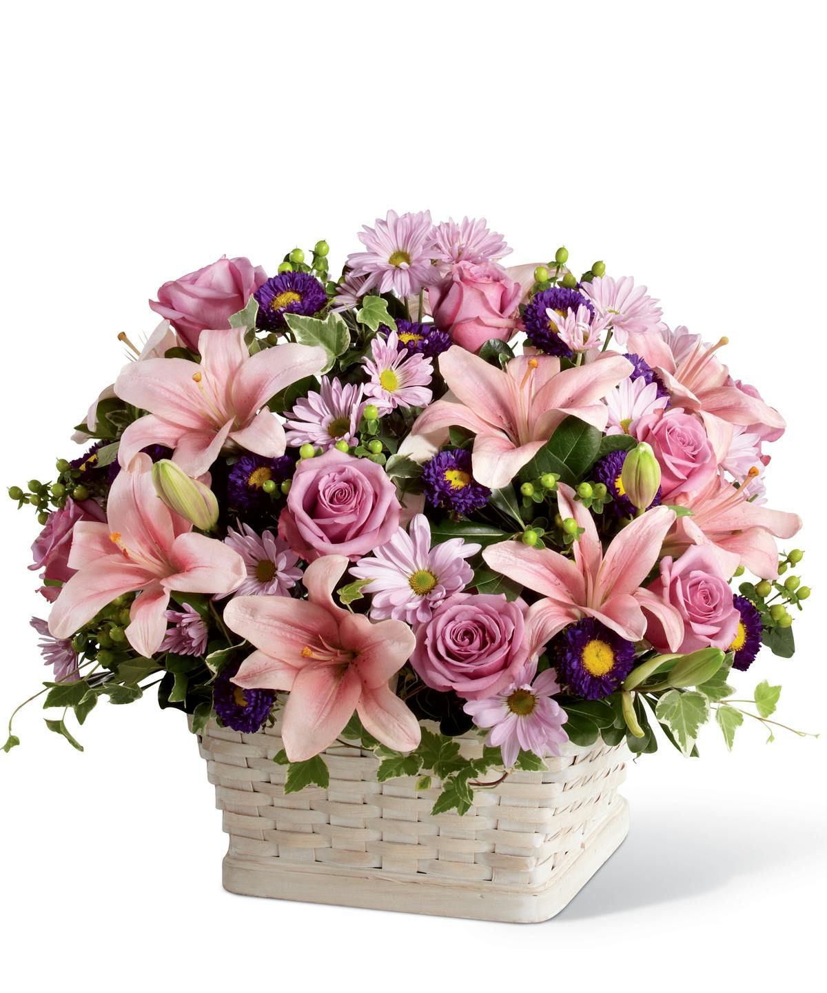 Loving Sympathy Basket Ital Florist Toronto Ontario