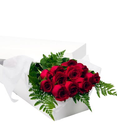 12, 18 or 24 Red Roses Gift Boxed
