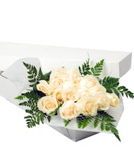 12, 18 or 24 White Roses Gift Boxed